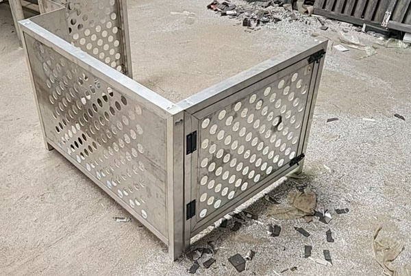 鋁單板空調罩車間生產